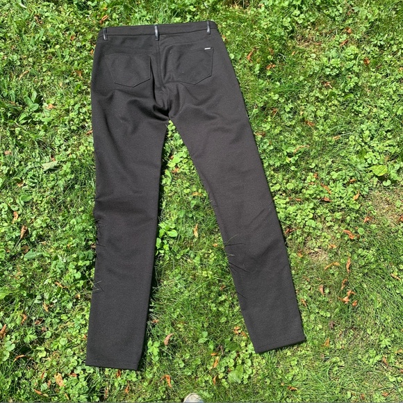MEXX Stretchy Faux Leather/Fabric Slim-fitting Jeans - Picture 10 of 15